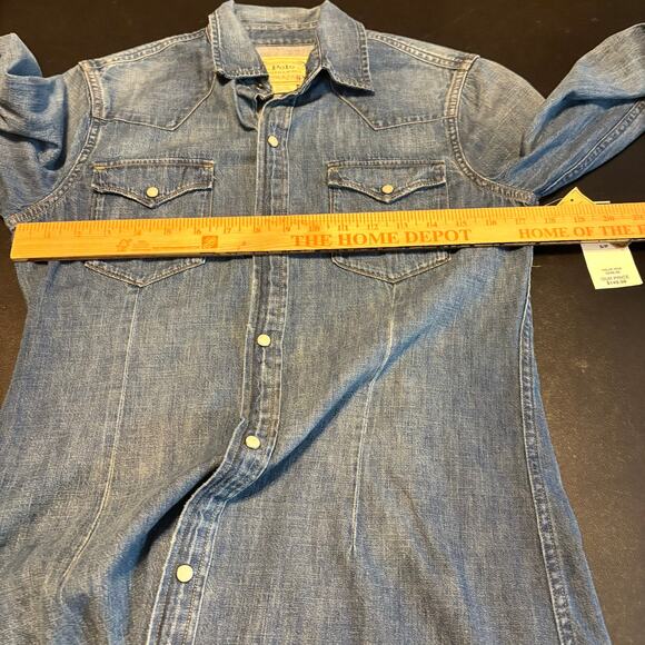 Polo Ralph Lauren Denim Western Shirt Dress NWT Blue Snap Front Women’s S/P - Picture 8 of 11